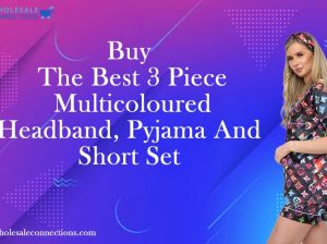 Buy The Best 3 Piece Multicoloured Headband, Pyjama And Short Set